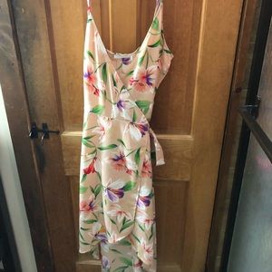 NWT Floral High-Low Wrap Dress
